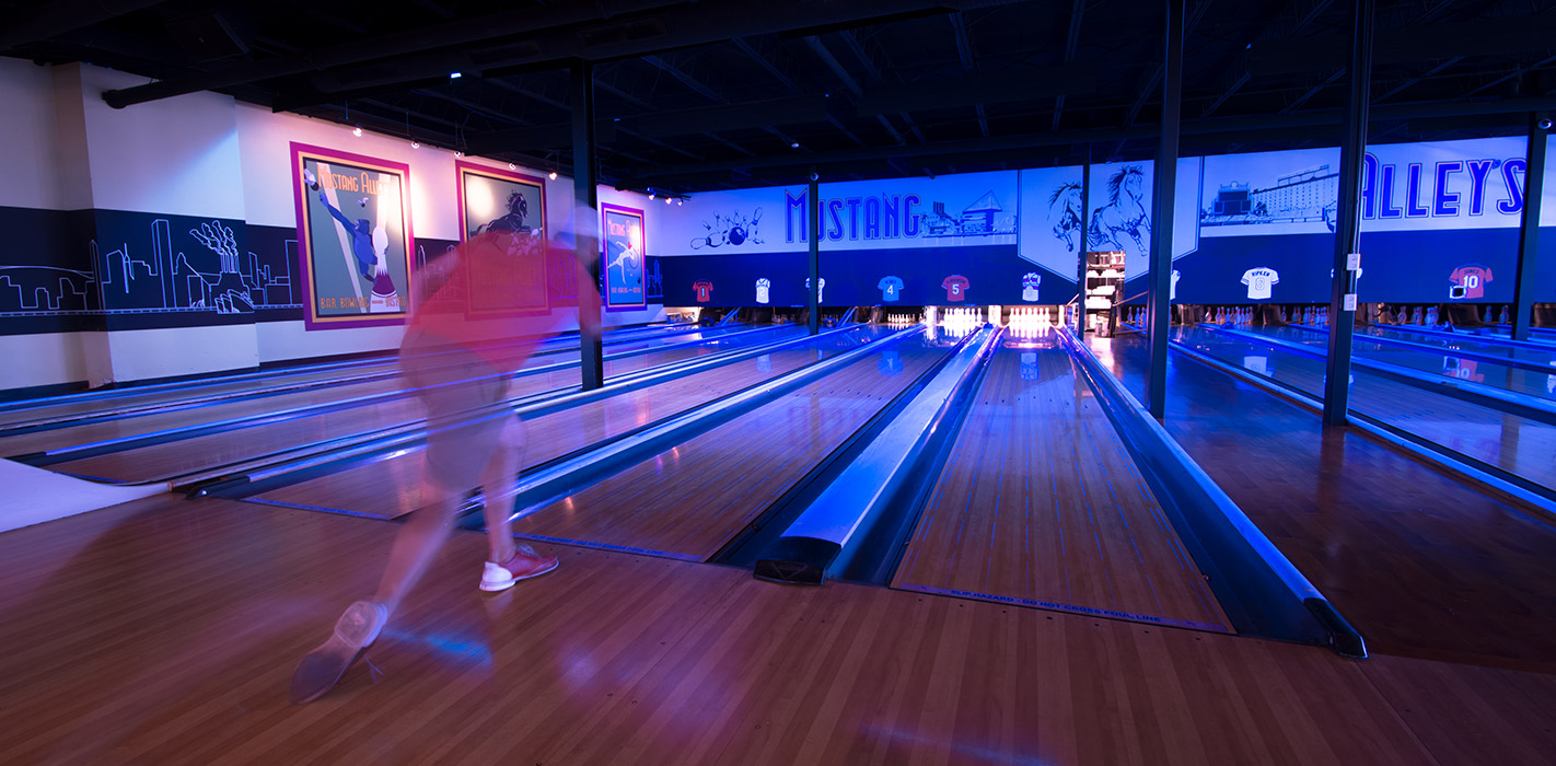Cemetery Final Happening Mustang Alley's – Hangout offering beers, duckpin & 10-pin bowling &  American fare under one roof.